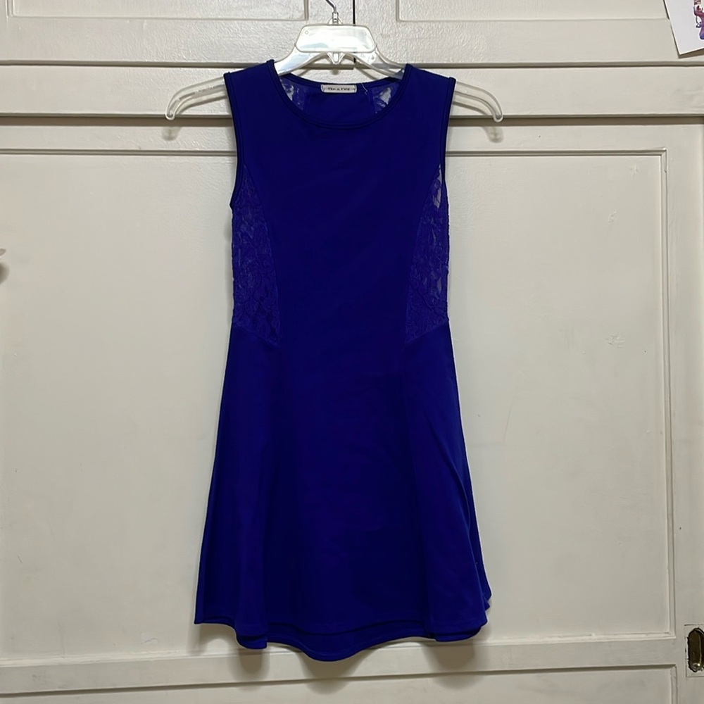 Tea n Rose Blue Mini Dress